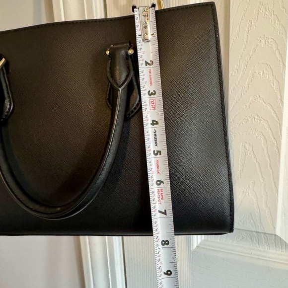 Michael Kors Black Shoulder Bag with Gold Accents - Picture 4 of 5